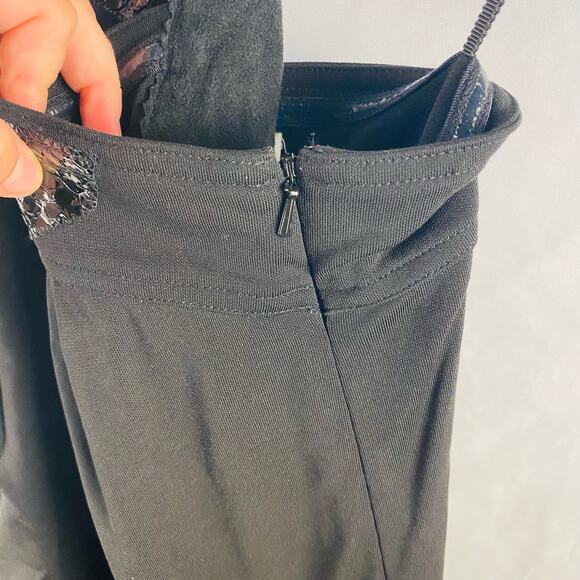 Anthropologie Leifsdottir Black Halter Maxi Dress Size Small - Picture 8 of 12